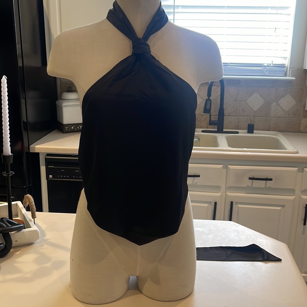 Solid Backless Halter Top (14) New! - image 6